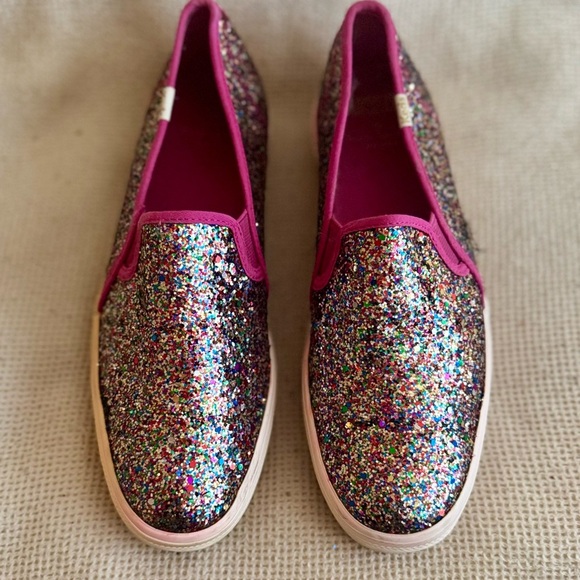 Keds X Kate Spade Shoes - Kate Spade Multicolor Glitter Slip-on Keds